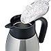 GiNT 34Oz Thermal Coffee Carafe, Insulated Stainless Steel Coffee Carafes for Keeping Hot/Double Walled Vacuum Coffee Carafe (Silver, 1L)