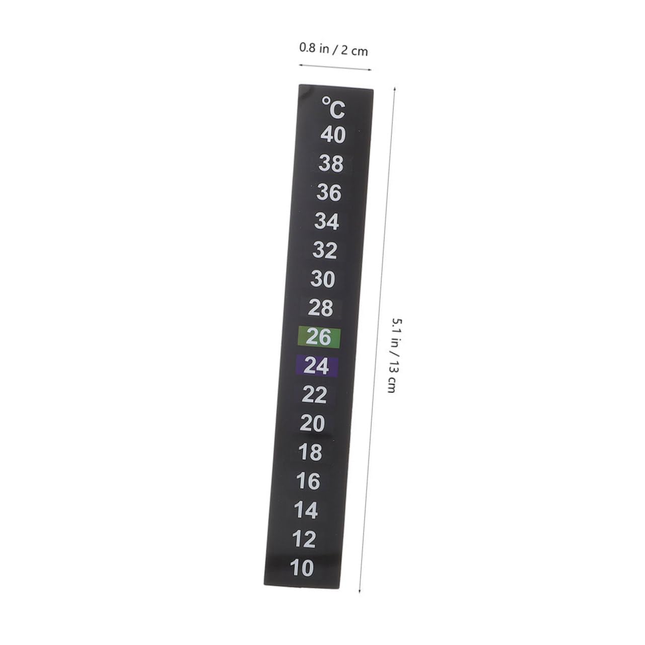 HANABASS 12pièces Thermomètre Adhésif Pour Aquarium Bande De Température Digitale Pour Poissons Autocollants Pratiques Et Colorés Pour Contrôle Température Votre Réservoir
