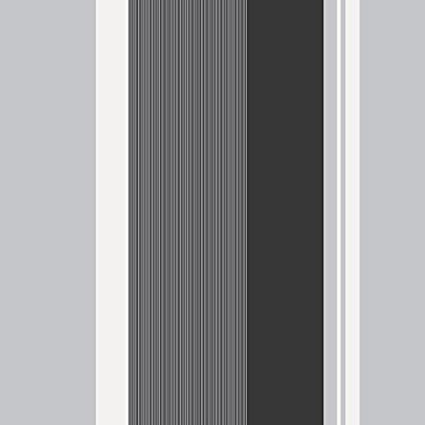 Crown Millie Stripe Charcoal Wallpaper Roll Cover