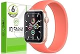 IQ Shield Screen Protector Compatible with Apple Watch SE (40mm)(6-Pack) Anti-Bubble Clear Film