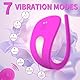 Guspiun Ultradünn Butterfly Vibrator für Frauen,Tragbarer Klitoris Stimulator 7 Vibrationsmodi,Paare Extrem Leise Auflegevibrator Ferngesteuerter Mini Sex Spielzeug