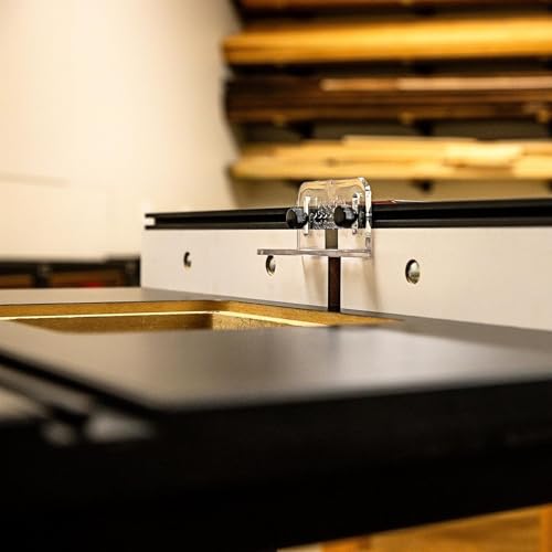 Image of JessEm 04600 Router Fence II Precision Router Table Fence System with Adjustable Aluminum Fence Faces