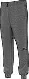 adidas Men's Slim 3 Stripe Sweatpants, Dark Grey Heather, XX-Large