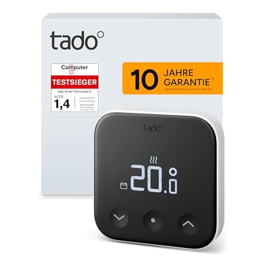 tado° Smartes Thermostat X, Zusatzprodukt als verkabeltes Raumthermostat, Steuerung per App und Smart Speaker (Alexa, Siri, Google Assistant), DIY Installation, nicht kompatibel mit tado° V3+