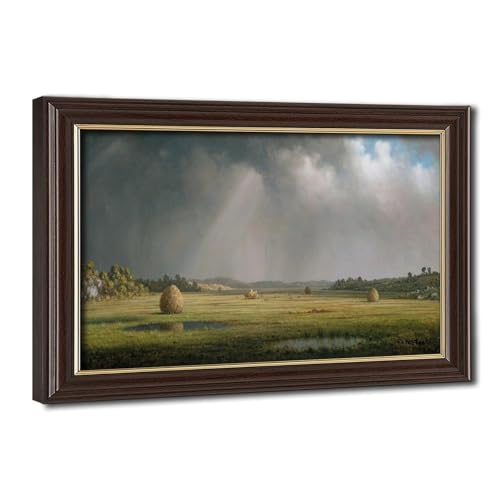 Impression sur toile Newburyport Meadows par Martin Johnson Heade 40x61cm