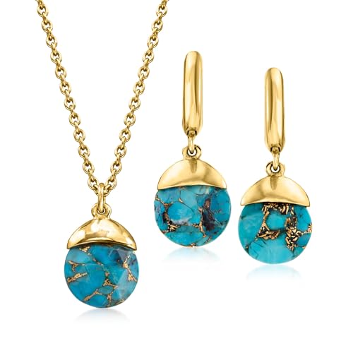 Ross-Simons Turquoise Jewelry Set: Drop...