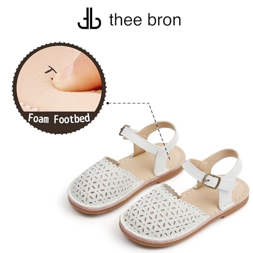 Image of THEE BRON Toddler Girls Espadrilles Sandals Hollow Out Rustic Dress Shoes