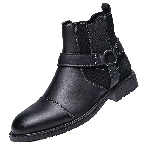 Image of Arkbird Chelsea Ankle Boots for Men Genuine Leather Oxford Casual and Formal Dress Boot