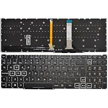 Laptop Spanish Keyboard Compatible for Acer Nitro 5 AN515-55 AN515-56 AN515-57 AN515-58 AN515-45 AN517-52 AN517-53 AN517-57 AN517-41 AN517-45 RGB Backlit NKI15131DX