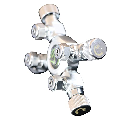 Image of VAYINATO Mufan Stainless Steel Planted Aquarium Regulator Multiway Splitter For Co2 Regulator (4 Way)