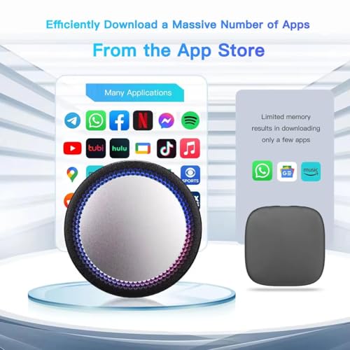 Image of Picasso Wireless CarPlay and Android Box for Car with Android 13, 4GB RAM, 64GB ROM | YouTube, Netflix, SIM Slot, Split Screen | Plug & Play Car Gadgets 2025, Car Accessories 2025