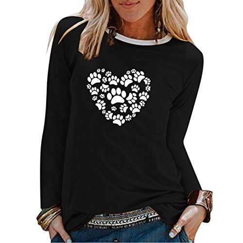 Preisvergleich Produktbild Langärmliges T-Shirt für Frauen mit-Print