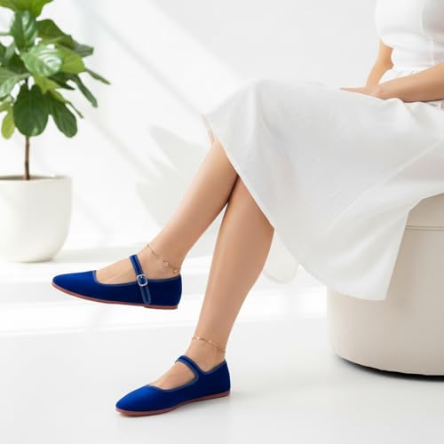 Image of Womens Classic China Flats, Casual China Doll Shoes, Cotton Mary Janes, Chinese Tai Chi Shoes