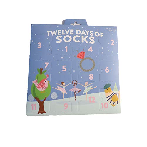 Cat & Jack 12 days of socks Girls crew socks colors, designs vary 2T-5T