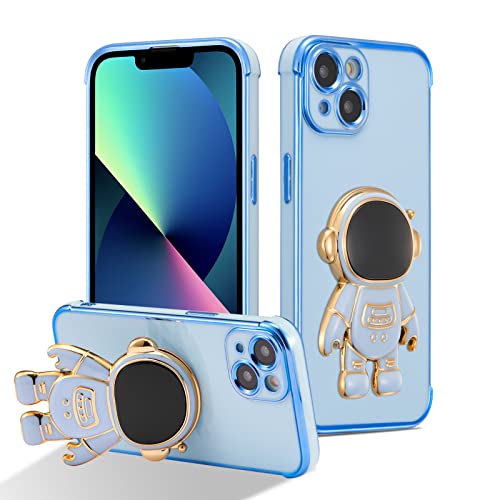 Coque iPhone 13 antichoc silicone bleu pour éviter les chutes du téléphone