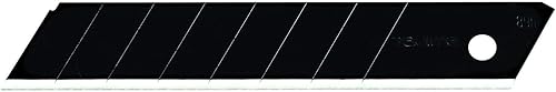 TAJIMA Cuchillos y cuchillas utilitarios  Paquete de 50 cuchillas de corte de caja negra Razar de 34 pulgadas con acero templado premium y borde