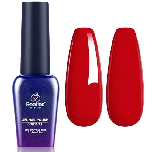 Beetles Red Gel Polish,Crimson Gorgeous Gel Polish, Red Color Nails