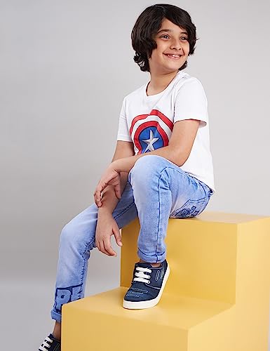 Image of Amazon Brand - Symbol Boy's Marvel Regular Fit T-Shirt, Cotton Crew Neck