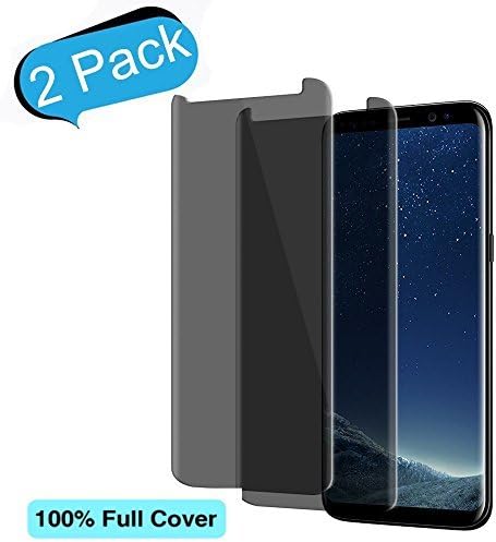 [2-Pack]Samsung Galaxy S8 Plus Privacy Tempered Glass Screen Protector Auideas[Case-Friendly] For Samsung Galaxy S8 Plus[Anti Peeping][9H Hardness][No Bubble][Anti Privacy]