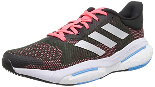 adidas Solar Glide 5   Zapatillas de Correr para Hombre, Carbon Silver Metallic Turbo, 40 2/3 EU