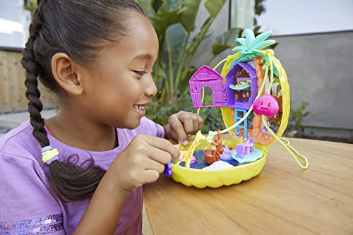 Polly-Pocket-GKJ64-Polly-Pocket-Polly-en-Lila-Tropicool-Ananas-Handtas-Compact-meerkleurig