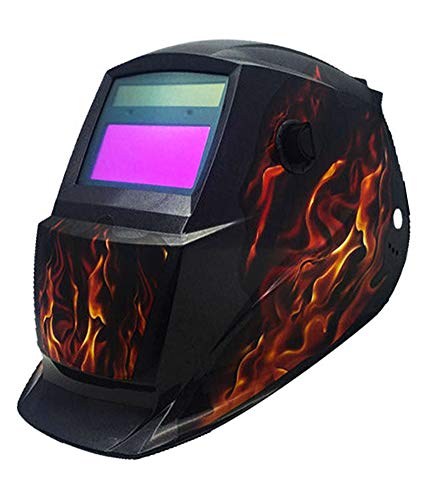Pro Solar Auto Darkening Welding Helmet Mig Tig Arc Mask Shield Welder (Flame)