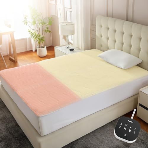 Bwarm Multizone Electric Heated Mattress Pad Twin XL