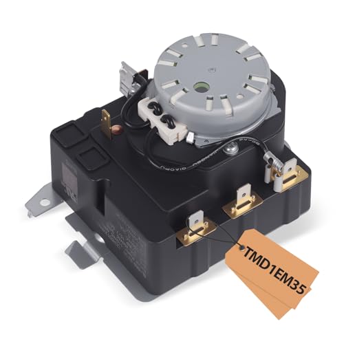 WE04X25280 TMD1EM35 234D2377P005 Dryer Timer Compatible with GTD33EASK0WW GTX22EASK0WW GTX33EASK0WW HTX21EASK0WW GE/Hotpoint Dryer Replacement Part OEM Upgraded Dryer Timer 1 Year Warranty