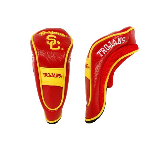 Team Golf NCAA USC Trojans Hybrid Head Cover Hybrid Golf Club Headcover, Hook-and-Loop Closure, Velour lined for Extra Club Protection