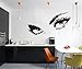 Amaonm Large Audrey Hepburn's Eyes Removable Vinyl Quotes Wall Decals DIY Wall Stickers & Murals for Kids Room Living Room Bedroom Decoration (19.7" H x 37.4" W)