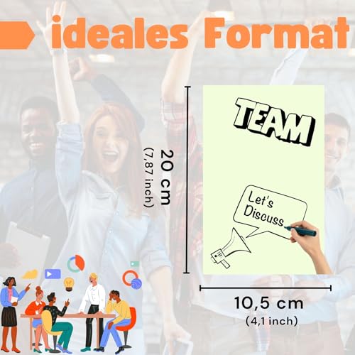 perfect line - 250 Moderationskarten, Light-Farben, Recycling-Karton 20 x 10,5 cm, Premium Qualität, Extra-Stark, Made in Germany, Blauer Engel zertifiziert