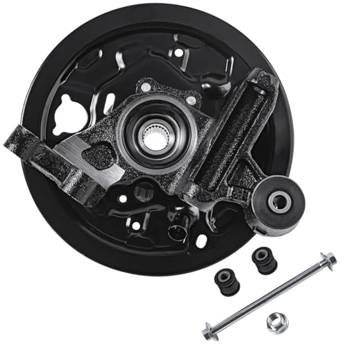 Image of Detroit Axle - Rear 2pc Steering Knuckles for 01-08 Subaru Forester 2001 2002 2003 2004 2005 2006 2007 2008 Steering Knuckles & Wheel Hub Bearing Assembly Replacement