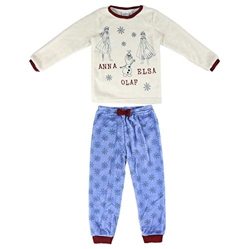 Artesania Cerda Pijama Largo Coral Frozen 2 Conjuntos, Morado (Morado C05), 4 Años para Niñas