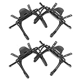 Yardenfun 4 Stück 4 Stück Polarisierte Sonnenbrillen Linsenclips aus Edelstahl Universelle Brillenclips mit Antirutschschutz Leicht und Tragbar für Outdoor und Autofahren