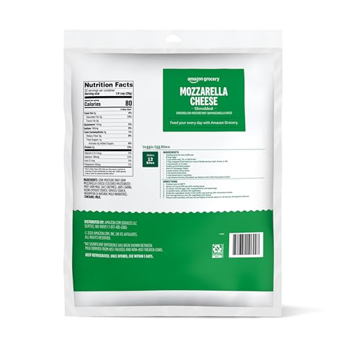 Amazon Grocery, Mozzarella Cheese, Shredded, 32 Oz (Previously Happy Belly Packaging May Vary) - Thumbnail 4