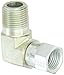 Eaton Aeroquip 2250-6-6S 90 Degree Male Pipe to JIC Swivel, JIC 37 Degree & NPT End Types, Carbon Steel, 3/8 JIC(f) x 3/8 NPT(m) End Size, 3/8" Tube OD, 3/8" Male Pipe Size