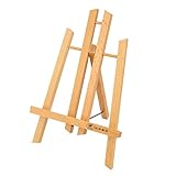 Hilitand Caballete de Arte de Madera Pequeño Artista Dibujo Pintura Caballete Caballete de Mesa portátil Mini Caballete 4 tamaños Diferentes(30cm)