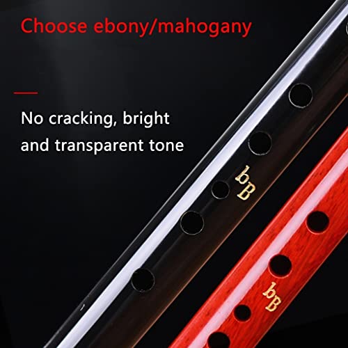 Ebony Cucurbit Flute, Beginner Instrument In C-Flat B, Professional Playing Type Gourd Flute, Free Protective Box (Color : Wood Color, Size : C Tone) #TOP4