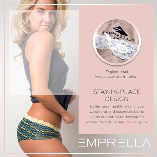 Emprella Cotton Underwear for Women, Seamless Women's Underwear Pack, Cheeky Hipster Panties4