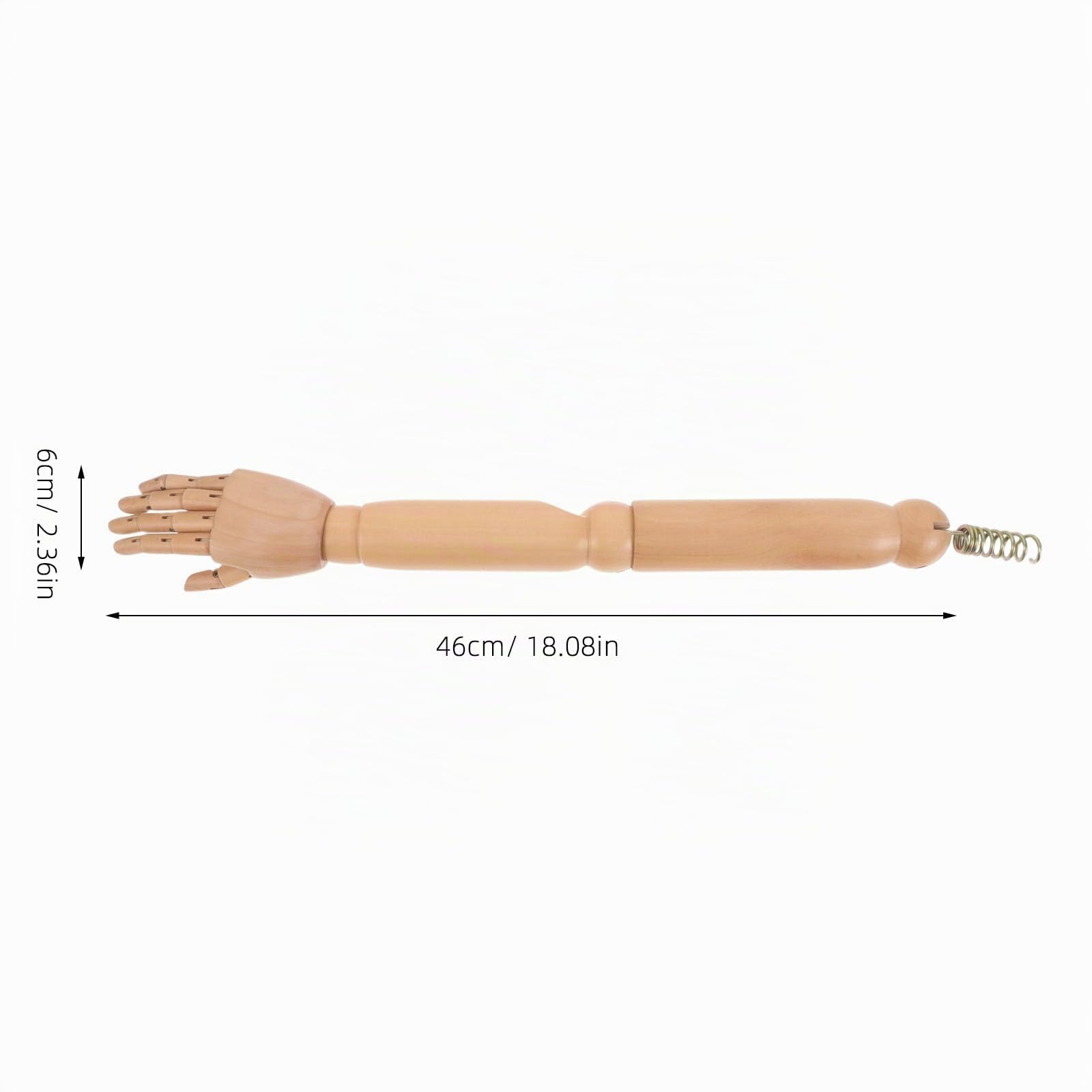 MAGICLULU 1 Paire de Bras de Mannequin pour présentation d'accessoires, Bras pour Adultes, Hommes et Femmes, adaptés aux modèles de vêtements et aux Accessoires prothétiques, Marron Clair