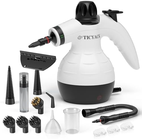 TICYACK Steam Cleaner Handheld, Steam cleaner with 16 Accessories, Hands-Free Auto Steam & Child Lock, Multi-Surface steam Cleaner for home, Kitchen, Car Detailing, Upholstery - View 3
