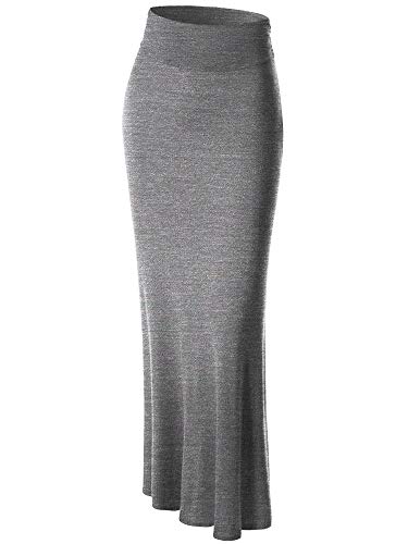 Made By Johnny WB296 Womens Lightweight Floor Length Maxi Skirt M HDG