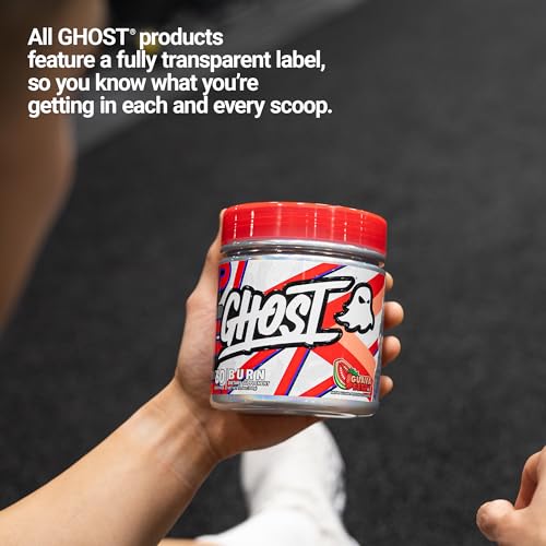 Image of GHOST Burn Weight Management Powder, Guava Berry (60 Servings) - Metabolism & Energy Support Supplement for Men & Women - Natural Caffeine, L-Carnitine & L-Tyrosine - Gluten, Soy & Sugar-Free, Vegan