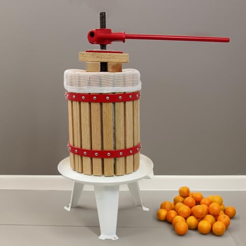 KuKoo Obstpresse Saftpresse Fruchtpresse Weinpresse Beerenpresse Beerenmühle Obstmühle Entsafter 18 Liter Inklusive Pressbeutel