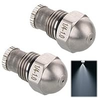 XCSJ 2 Pcs 1/4BSP Düsen Spritzdurchm Edelstahl Feines Zerstäuben Nebeldüse zur Kühlung, Reinigung, Beschichtung, Gartenbewässerung, Feinnebeldüse Mit Filterfunktion (Lochdurchmesser:1 mm)