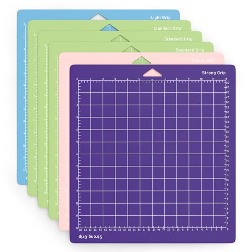 Pack of 6 Cutting Mat 12x12 inch for Cricut Maker/Explore Air 2/Air/One, Cut All The Essentials, from Delicate Paper to Heavier Specialty Materials