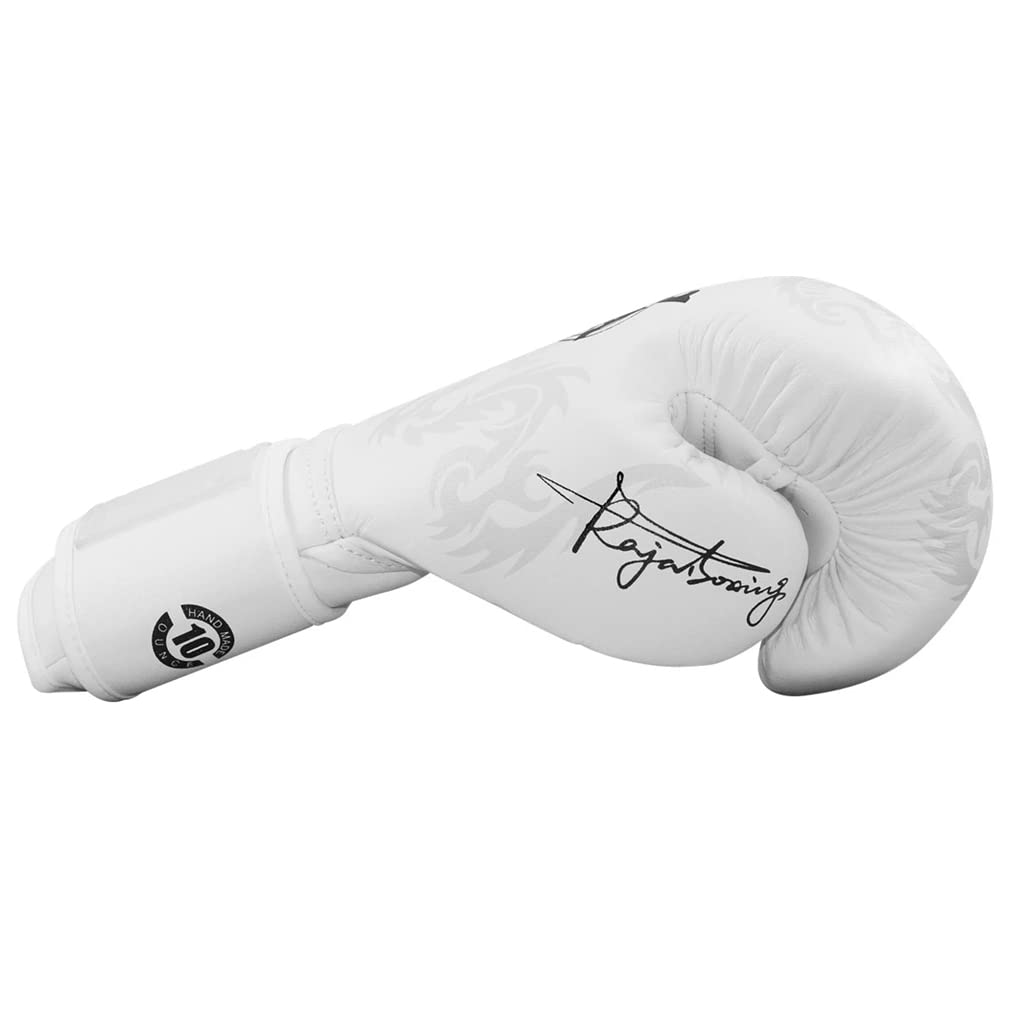 Guanti da Addestramento di Boxe 10-14Oz per Uomini E Donne - Guanti Sparring Allenamento Muay Thai Microfibra Mitts per Borsa per Punzonatura, Kickboxing, Muay Thai, MMA,Bianca,10oz