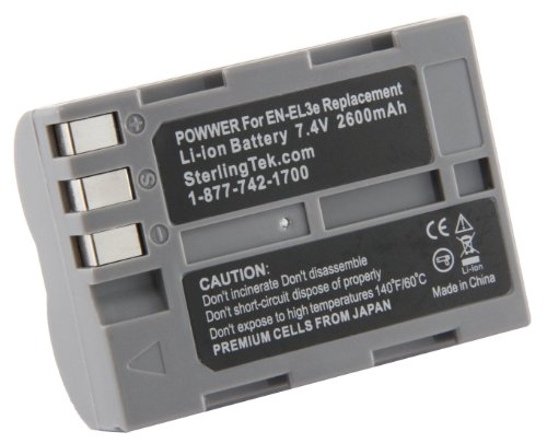 Stk En-El3E Battery For Nikon D80 D700 D90 D300 D100 D200 D300S D50 D70S D70 Mh-18A Mb-D200 Mb-D10 #TOP3