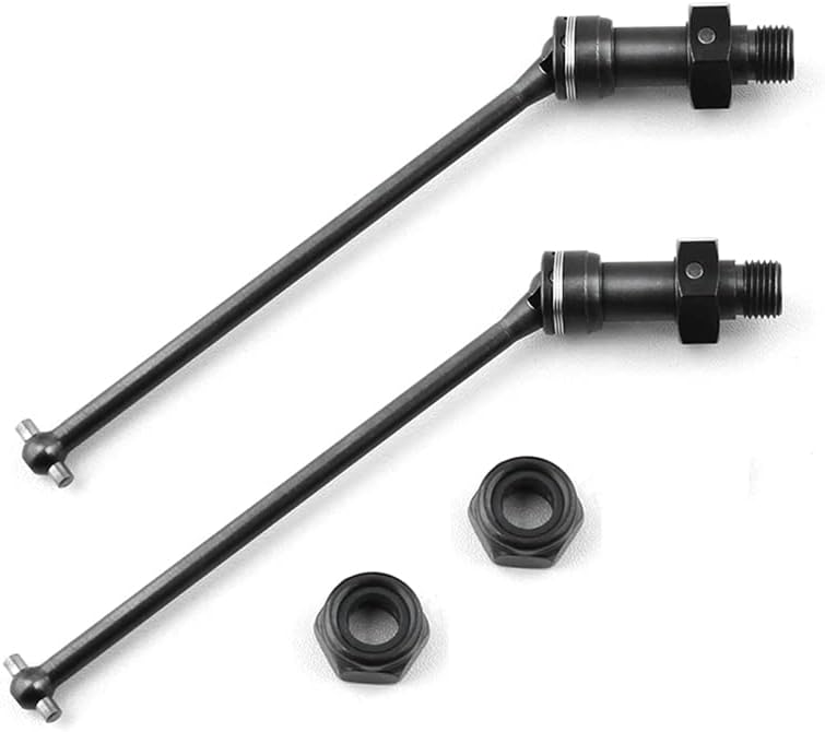 Eje de transmisión de Metal CVD EA1061 para JLB Racing Cheetah 11101 21101 J3 Speed 1/10, accesorios de coche RC, 2 piezas - (Color: Black)