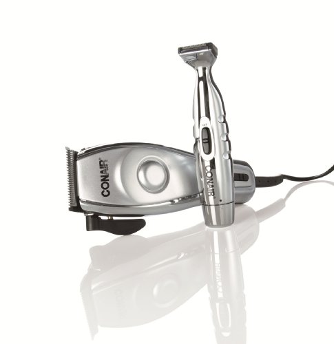 Conair HCT426/HCT426GB Premium Chrome and Trimmer Kit with DVD, 26 Piece
